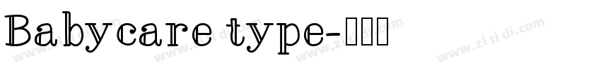 Babycare type字体转换